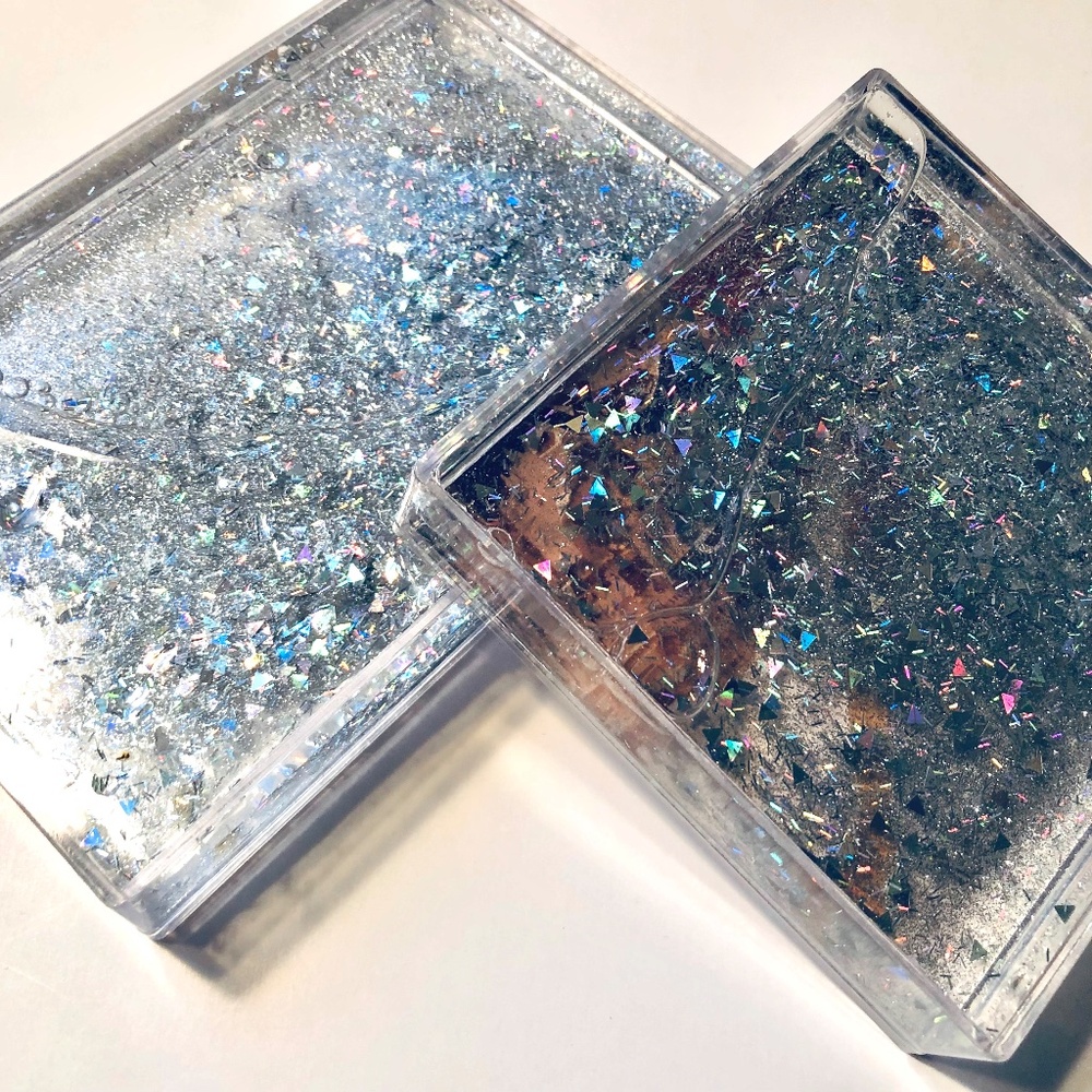 2 Picture Frames with Movable Sparkles & Sequins